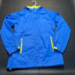 Vineyard Vines Marina Vineyard Windbreaker Jacket Blue/Yellow Zip Women Small